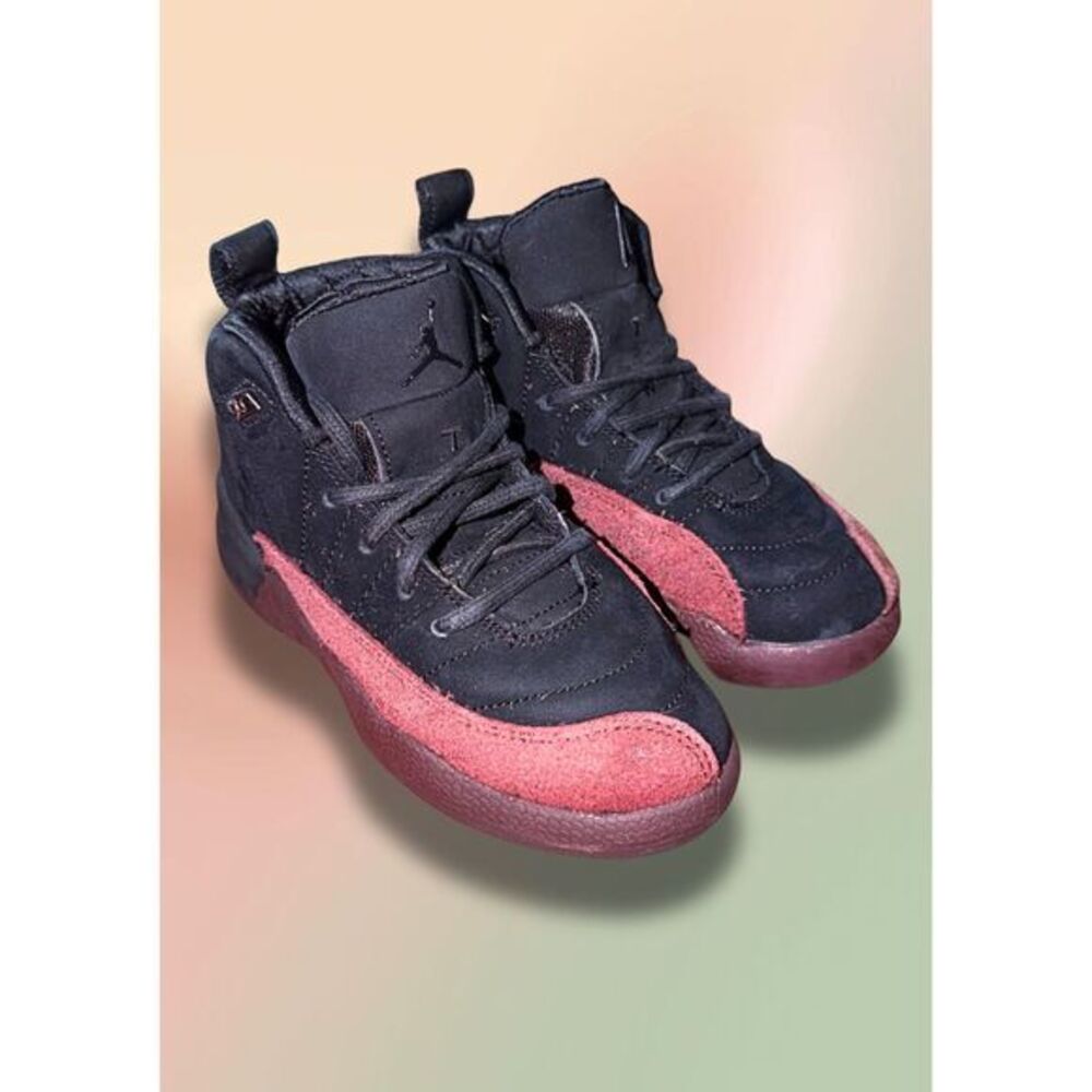 Nike Air Jordan 12 Retro A Ma Maniére Black Burgundy TD 12C FB2686-001 Size 12C